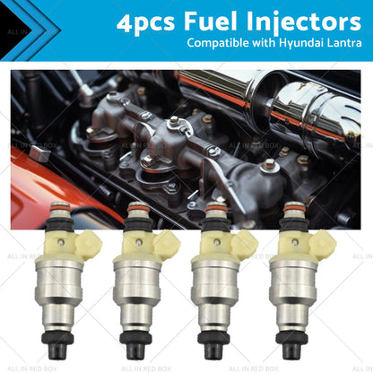 4 x Fuel Injectors for Hyundai Lantra J1 1.6L G4CR (1996-2000)