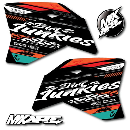 Wild Style Tank Radiator Shroud Graphics Stickers for KTM 65 (2009-2014)