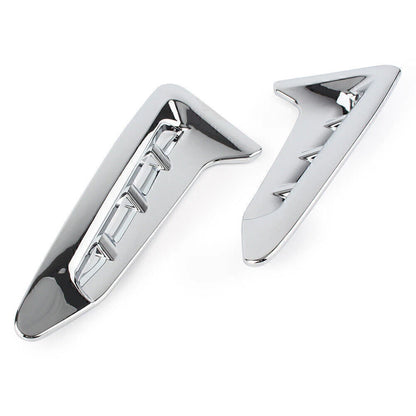2 x Chrome Exterior Side Air Vent Cover Trim for BMW X3 (2018)