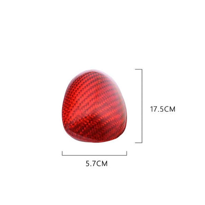 Red Carbon Fiber Gear Shift Knob Head Cover Trim Fit For Cadillac ATS XTS