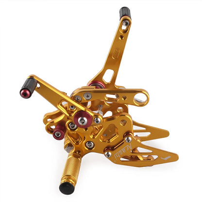 Rearset Foot Pegs Set for Aprilia RSV4 (2009-2011) - Gold 2 x Rear Sets