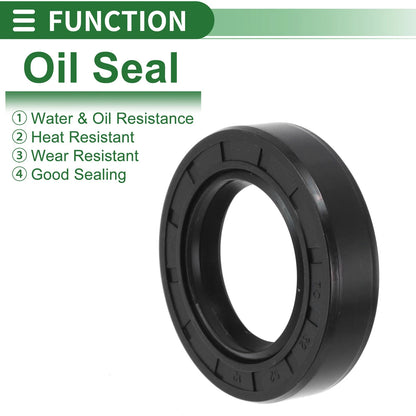 Oil Seal / 32x52x12mm / Rotary Shaft Seal NBR Rubber Black 5 Pcs