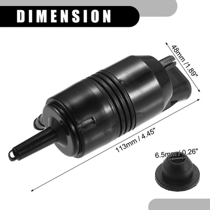 Rear Windshield Washer Pump Black for Chevrolet C1500 (1991-1999)
