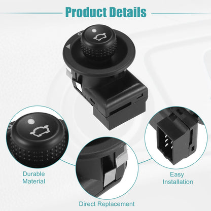 Power Rear View Mirror Remote Control Switch for Ford (1993-1997)