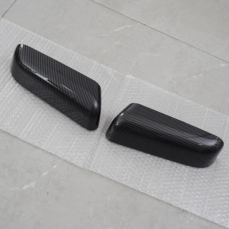 2 x Carbon Black Wing Mirror Cover Caps for Ford F-150 (2009-2014)