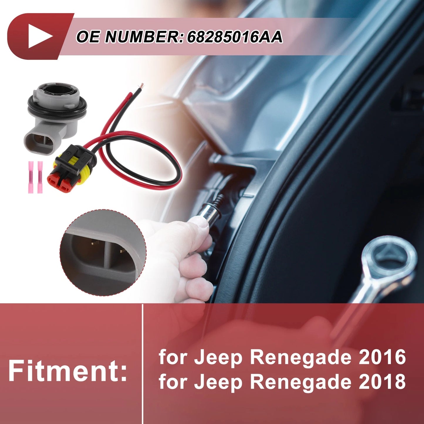 Tail Light Socket Wiring for Jeep Renegade (2016)