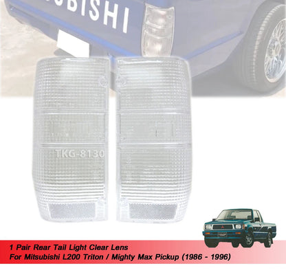 Clear Rear Tail Light Lens for Mitsubishi L200 Triton (1986-1996)