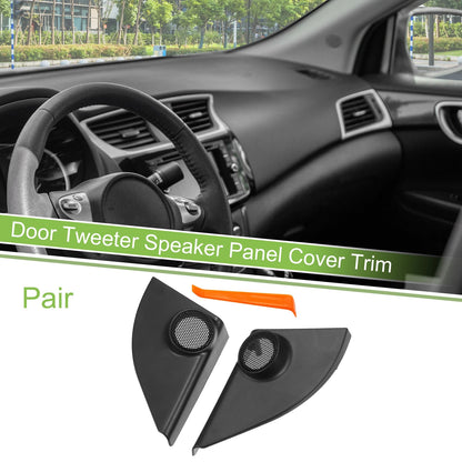 A Pillar Door Tweeter Speaker Cover Trim for Toyota RAV4 (2013-2018) Black