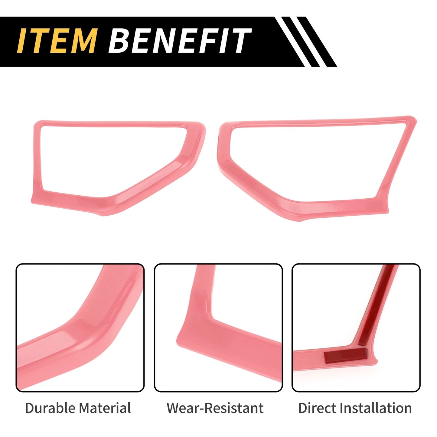 A Pillar Speaker Cover Trim  for Jeep Wrangler JL JLU (2018-2024) Pink