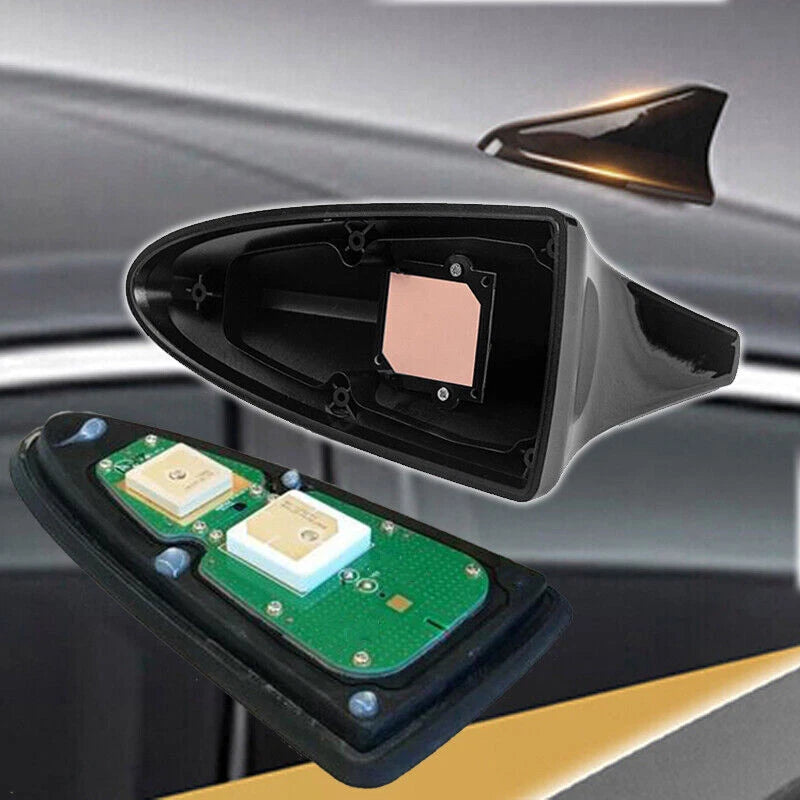 Ebony Shark Fin Roof Antenna Cover for 2015-19 Hyundai Sonata & Elantra
