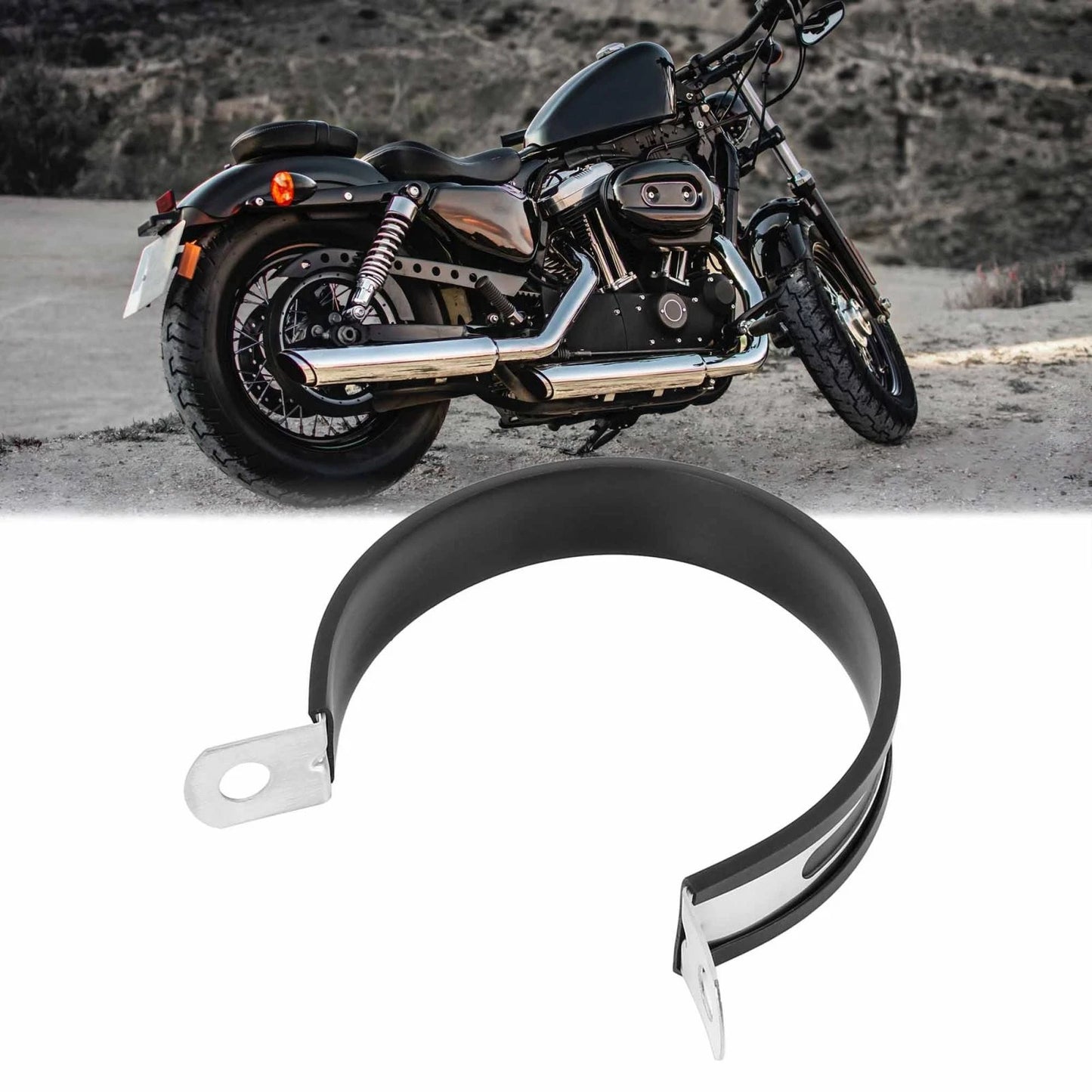 3.5" Exhaust Band Joint Clamp Sleeve Pipe for Motorcycle