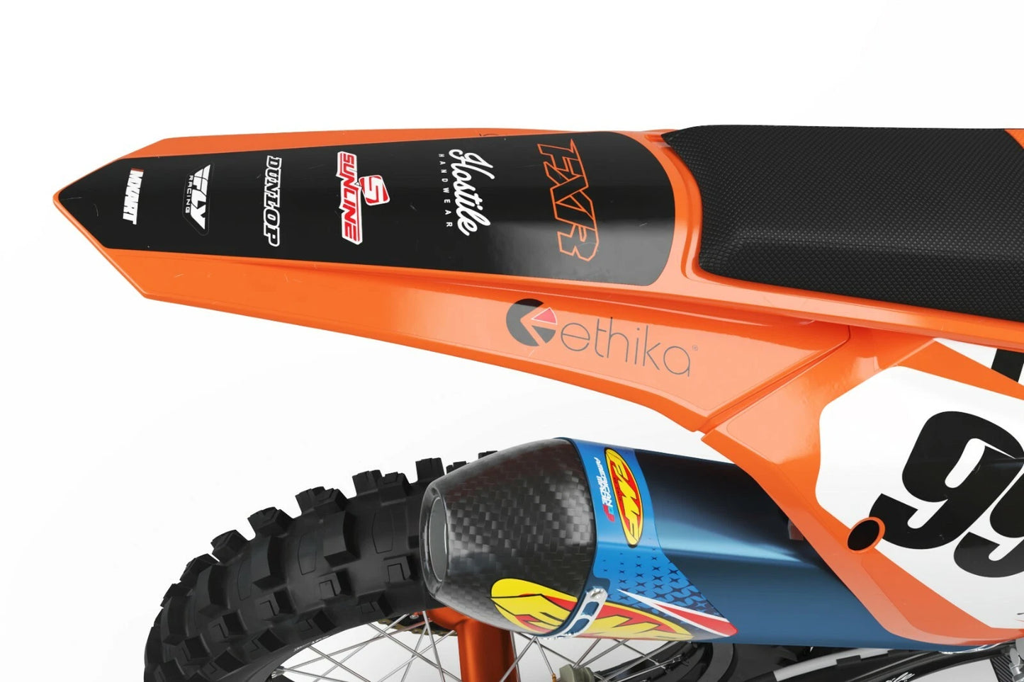 KTM SXF 250 450 Graphics Decal Kit HOSTILE Style (2019-2021)