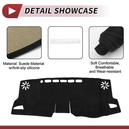 Dashboard Cover Mat for Toyota Corolla & Toyota Cross 10 Series Black