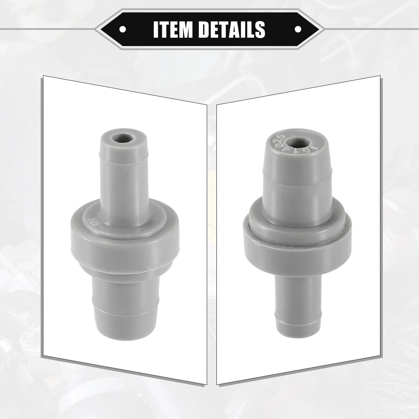 PCV Valve for Toyota Corolla (1993-1997) Durable Plastic Gray