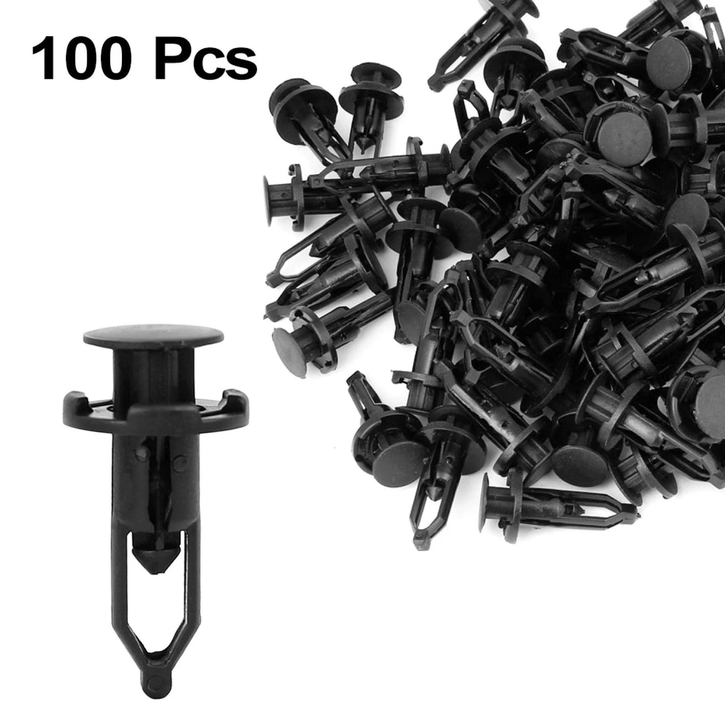 100Pcs Push-Type Trim Clips Fasteners for Toyota