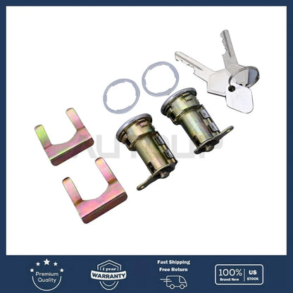 2 x Door Lock Cylinder with Key for Dodge D100 D200 D300 (1968–1974)