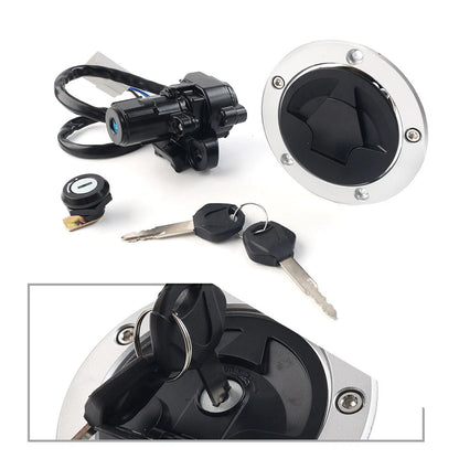 Kawasaki Vulcan S 650 Fuel Gas Cap Ignition Switch Seat Lock Set (2014-2022)