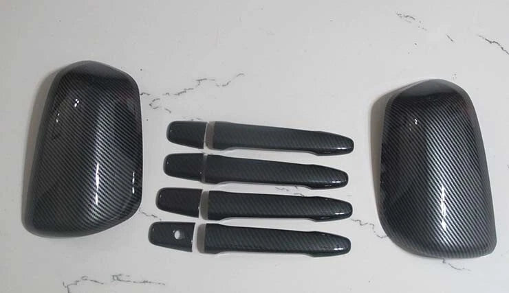 Carbon Fiber Mirror Door Handle Covers for Mitsubishi Lancer EX (2008-2020)