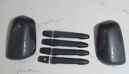 Carbon Fiber Mirror Door Handle Covers for Mitsubishi Lancer EX (2008-2020)