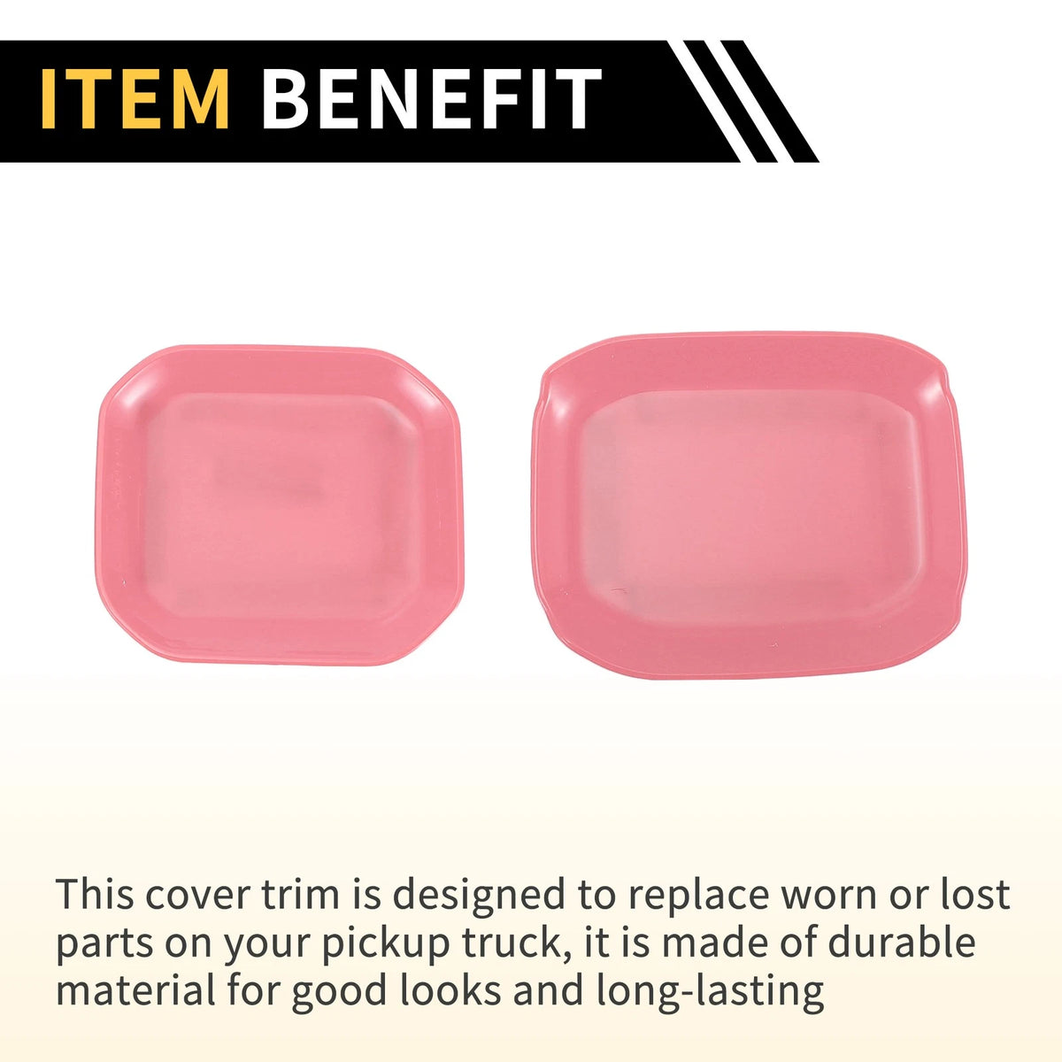 Pink Exterior Door Handle Bowl Cover Trims for Jeep Gladiator (2020-2024)