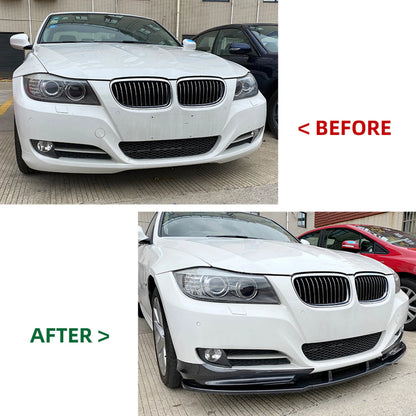 Front Bumper Spoiler Side Covers for BMW E90 E91 320i 330i (2009-2012)