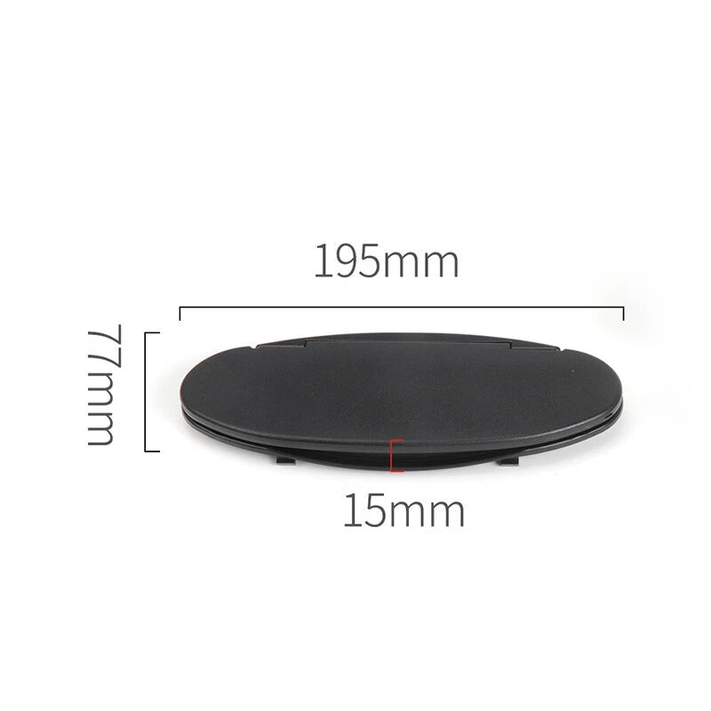 Black Sun Visor Vanity Mirror Cover for BMW MINI Cooper R55 R56 R60 (2007-2015) 2x