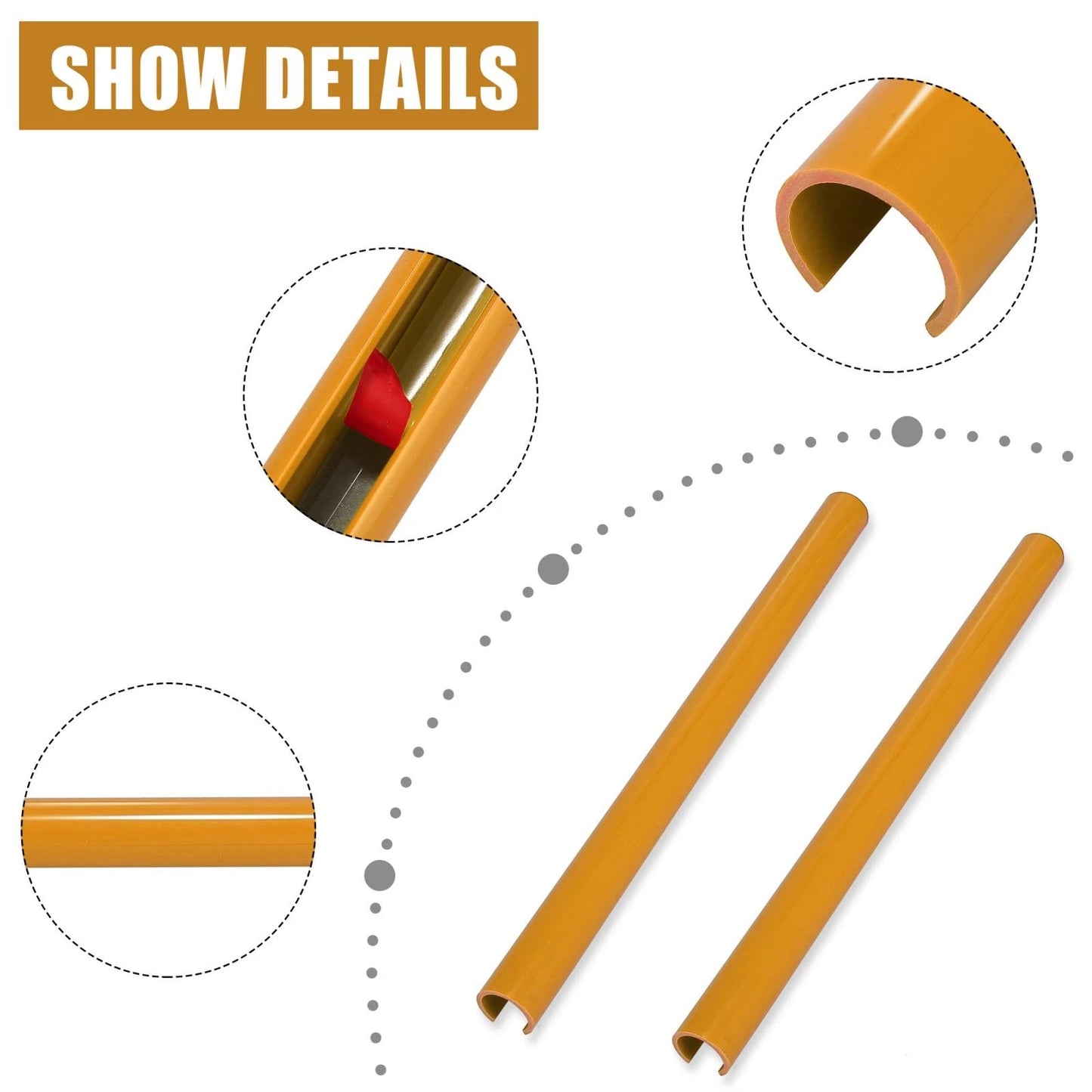 ABS Front Grille Trim Strips Cover Yellow for BMW 1 2 3 4 Series (2012-2023)