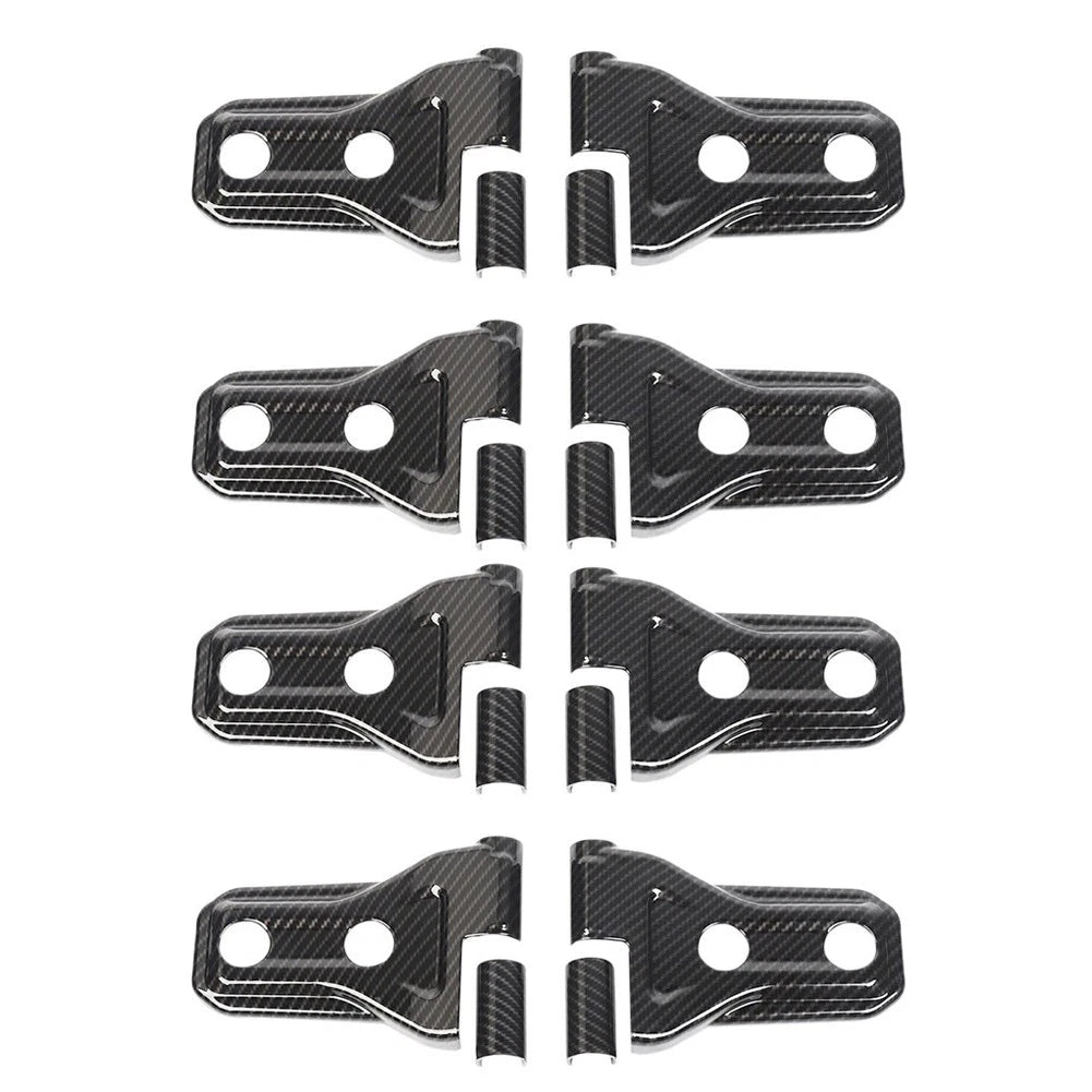 Door Hinge Cover Carbon Fiber Style for Jeep Wrangler JL JT (2018-2020)