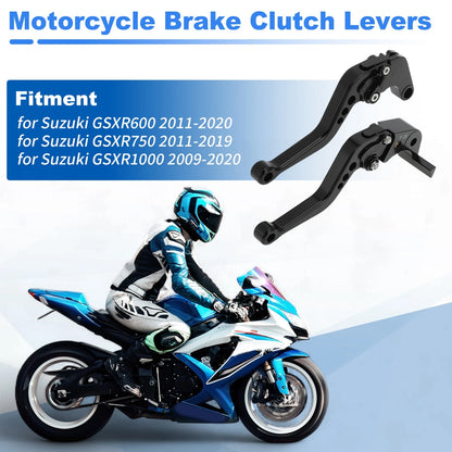 Short Brake Clutch Lever for Suzuki GSXR600 GSXR750 GSXR1000 (2001-2023)