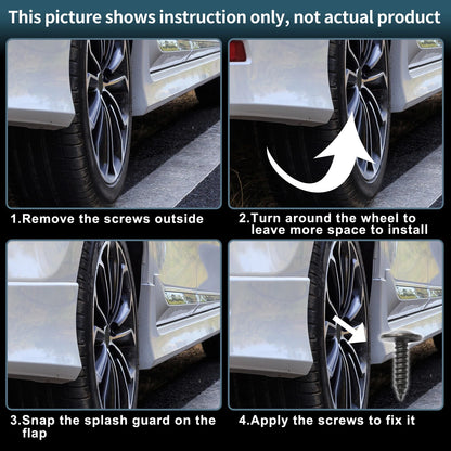 Mud Flaps Splash Guards for Peugeot 508 SW (2010-2018) 1 Set