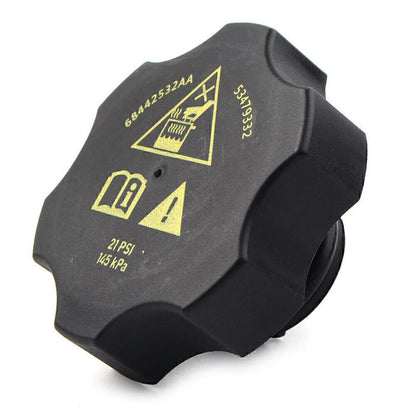 Black Radiator Coolant Recovery Bottle Cap for Dodge Ram (2013-2018)