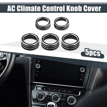 5 x AC Knob Ring Covers for Honda Accord Sedan Sport (2018-2023)