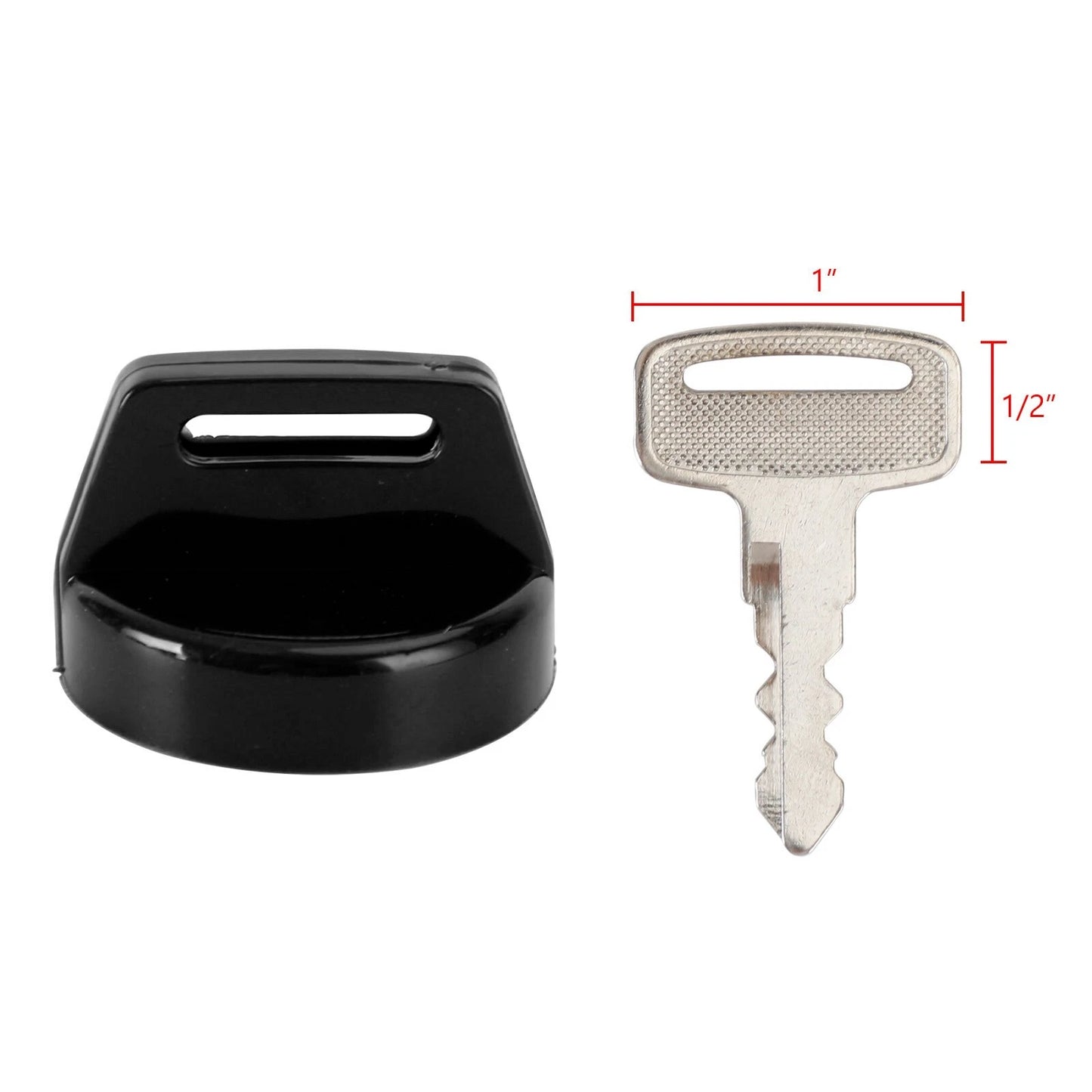 3 x Key Covers Black for Polaris Scrambler, Sportsman, RZR, Ranger (2000-2023)