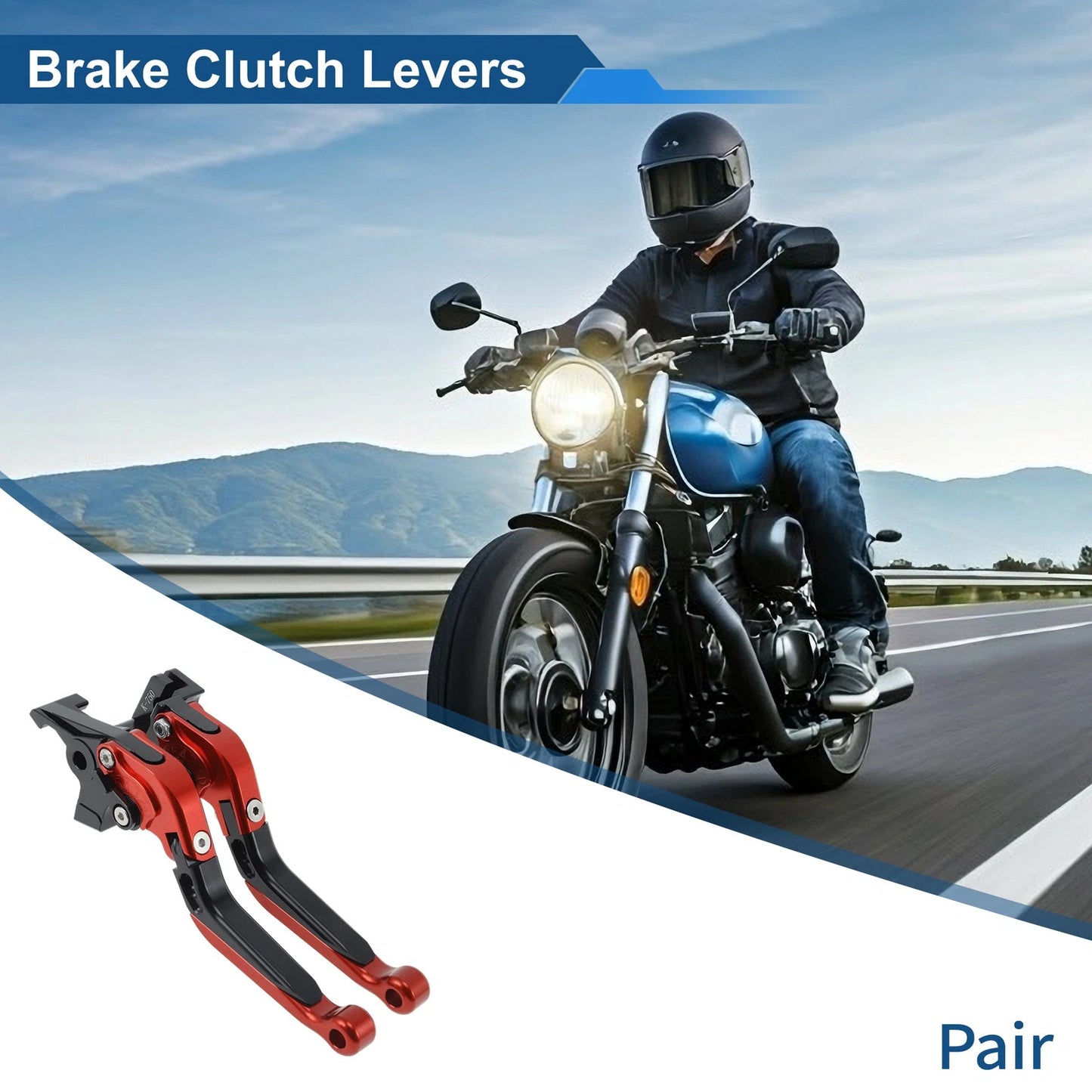 Brake Clutch Levers 2 x for Kawasaki NINJA 650R (09-16)