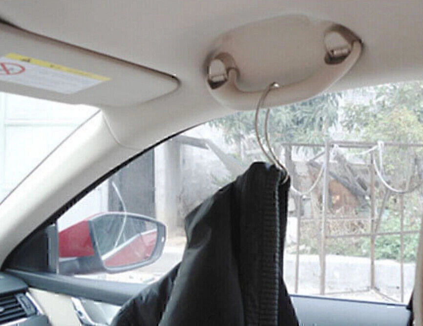 Car Seat Hooks for Coat Purse Shopping Bag Holder - Silver Stainless Steel