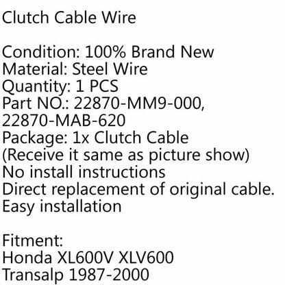 Clutch Cable for Honda XL600V XLV600 Transalp (1987-2000)