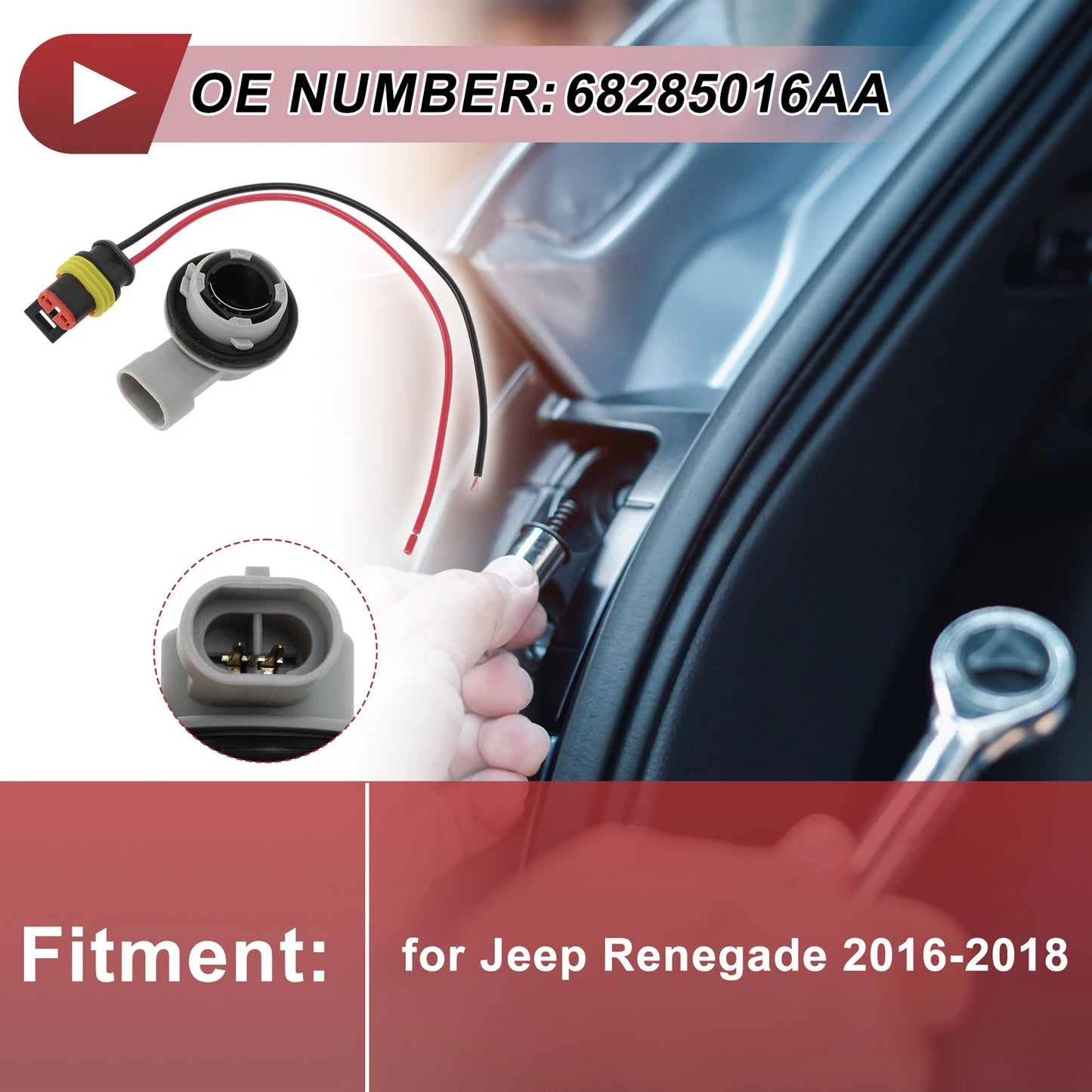 Tail Light Socket Wiring Set for Jeep Renegade (2016-2018)