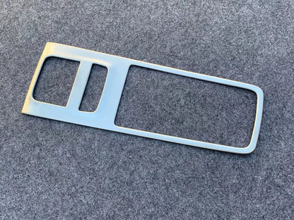 Interior Gear Shift Panel Cover for 2020-2024 Toyota Harrier Venza Silver Frame