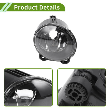 Right Fog Light Grill for BMW X5 1999-2006 (1 x Clear, Black)