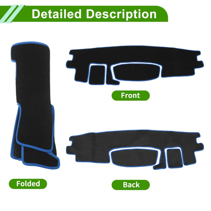 Dashboard Cover Anti-Slip for Toyota Roomy Tank 2016-2020 Black Blue 1 Pcs