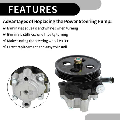 Power Steering Pump w/ Pulley for Toyota Sienna (2004-2006)