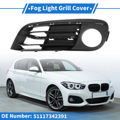 Front Left Fog Light Grill for BMW 5 Series (2014-2016) - 1 x Black