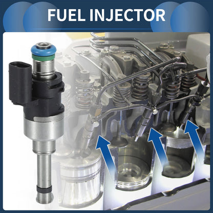 4 x Fuel Injectors for Ford Escape (2018-2019) 1.5L Black