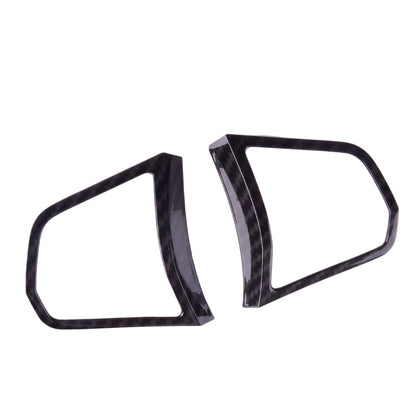 2 x Steering Wheel Knob Cover Bezel Set for BMW 5 Series F10, 7 Series F01, F02