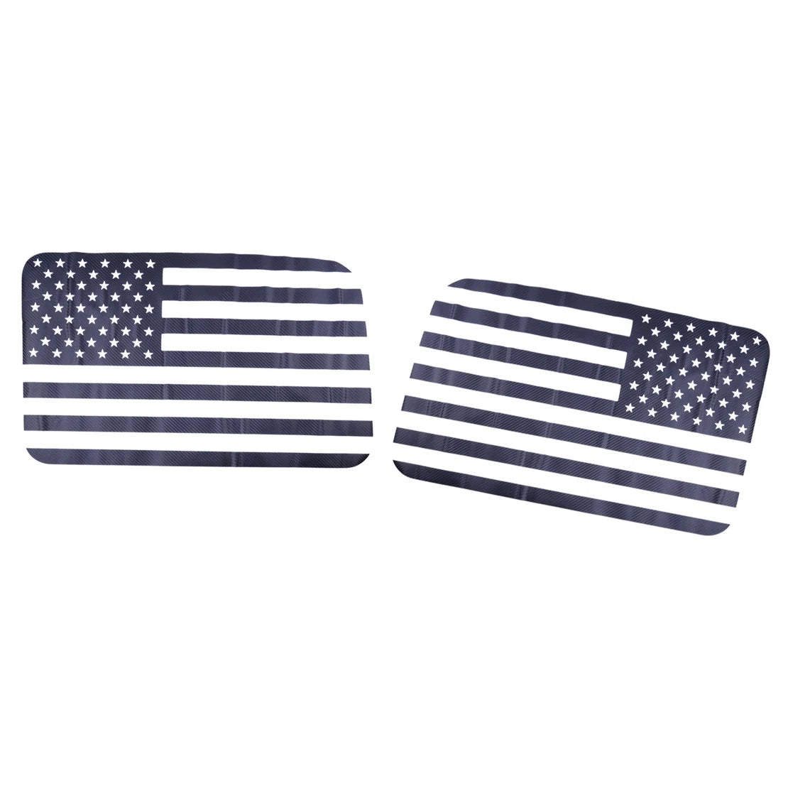 2 x USA Flag Rear Window Vinyl Decals for Jeep Wrangler JL (2018-2020)