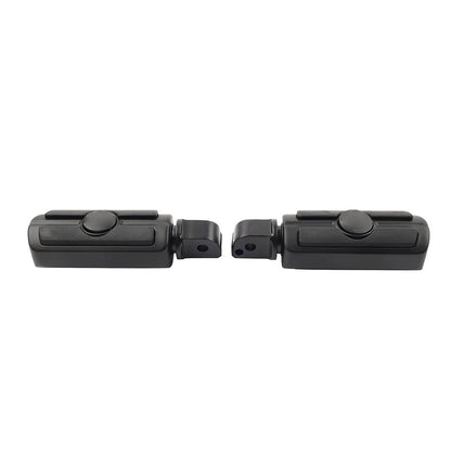Rear Passenger Foot Pegs for Harley Softail Deluxe Fat Bob (2018-2023) Black