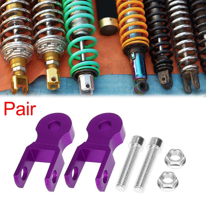Pair 5cm Universal Motorcycle Rear Shock Absorber Riser Height Extension Purple