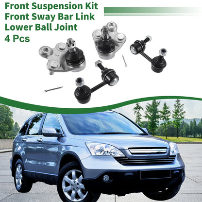 4pcs Front Suspension Kit Sway Bar Links Ball Joints for Honda Civic (2006-2011)