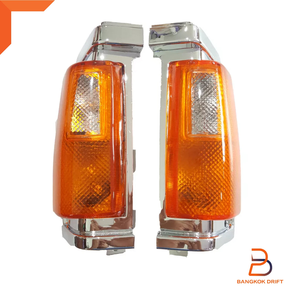 Chrome Side Corner Turn Signal Light for Nissan Navara D21 (1986-1992)