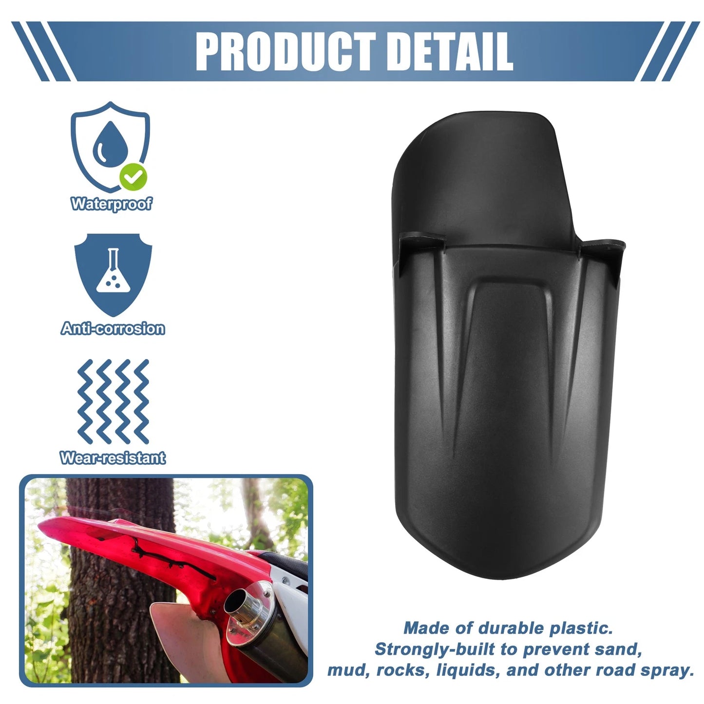 Mud Guard FenderProtector Black for Surron X160 X260